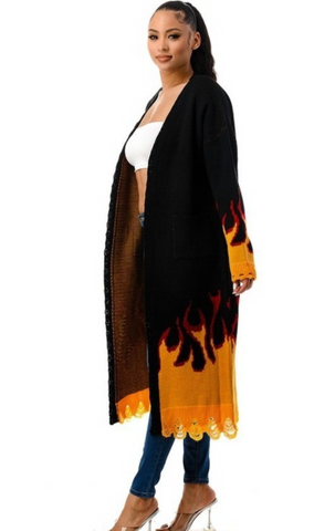 Let It Burn | Sweater Cardigan (SHIPS 12/15)