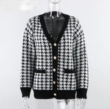 Houndstooth Lover | Sweater Cardigan (SHIPS 3/1)