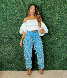 Fringe Galore | Denim Pants