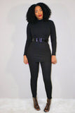 Loungin’ | Belted Ribbed Set