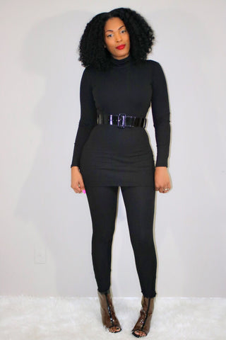 Loungin’ | Belted Ribbed Set