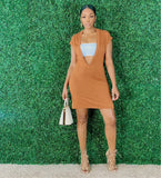 Plunged | Dress & Bandeau