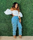 Fringe Galore | Denim Pants