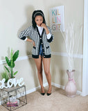 Houndstooth Lover | Sweater Cardigan (SHIPS 3/1)